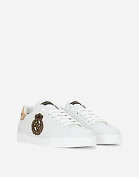 Calfskin nappa Portofino sneakers with crown patch