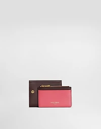 Calfskin wallet with DG logo