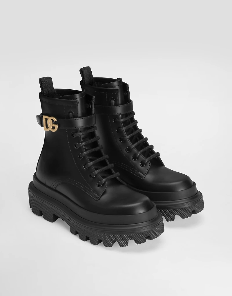 Calfskin ankle boots