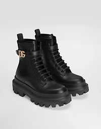 Calfskin ankle boots