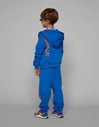 Zip-up jersey hoodie with “Dolce&Gabbana” logo