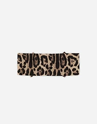 Leopard-print interlock band