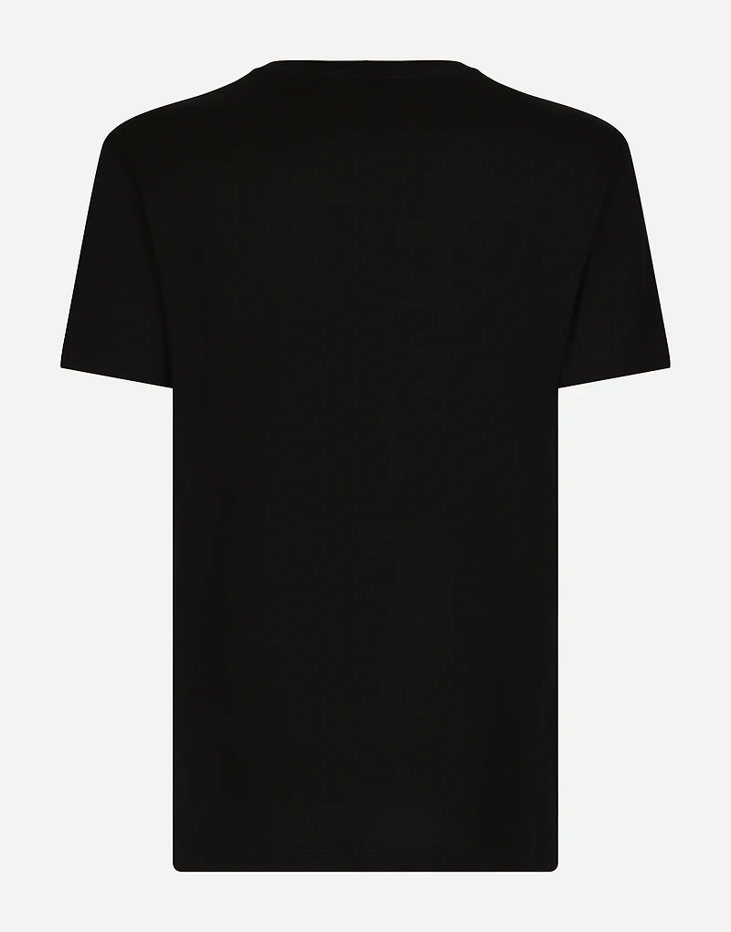 Cotton T-shirt with Dolce&Gabbana logo print