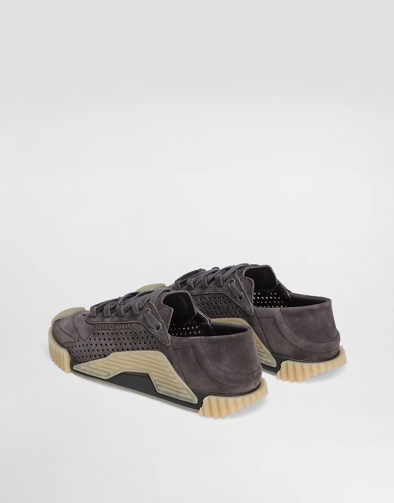 Mixed-materials NS1 slip-on sneakers