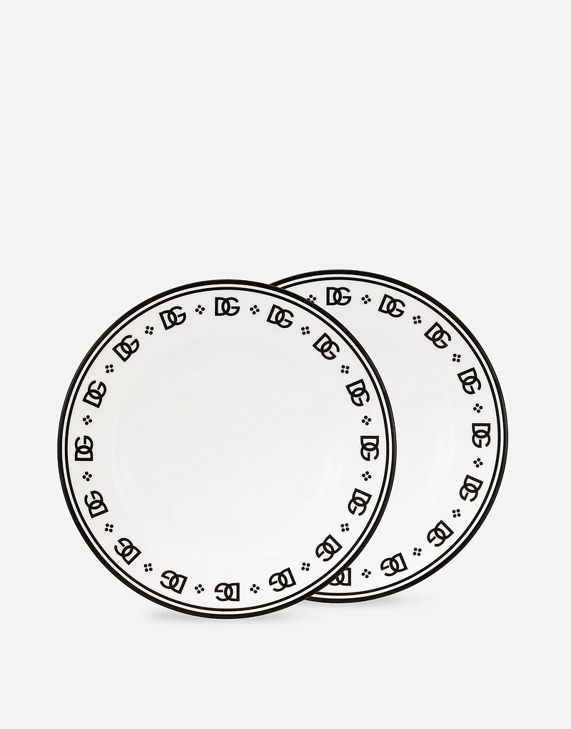 Set 2 Porcelain Dessert Plates