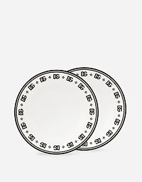 Set 2 Porcelain Dessert Plates