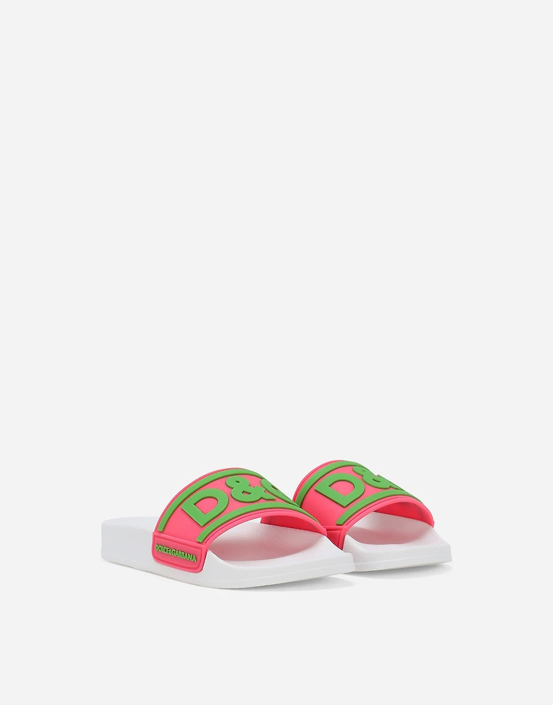 Rubber beachwear sliders