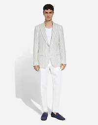 Single-breasted linen Sicilia-fit jacket