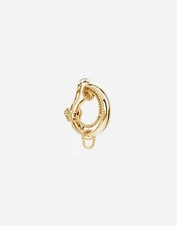 Lettering Clip Earring18-carat yellow gold
