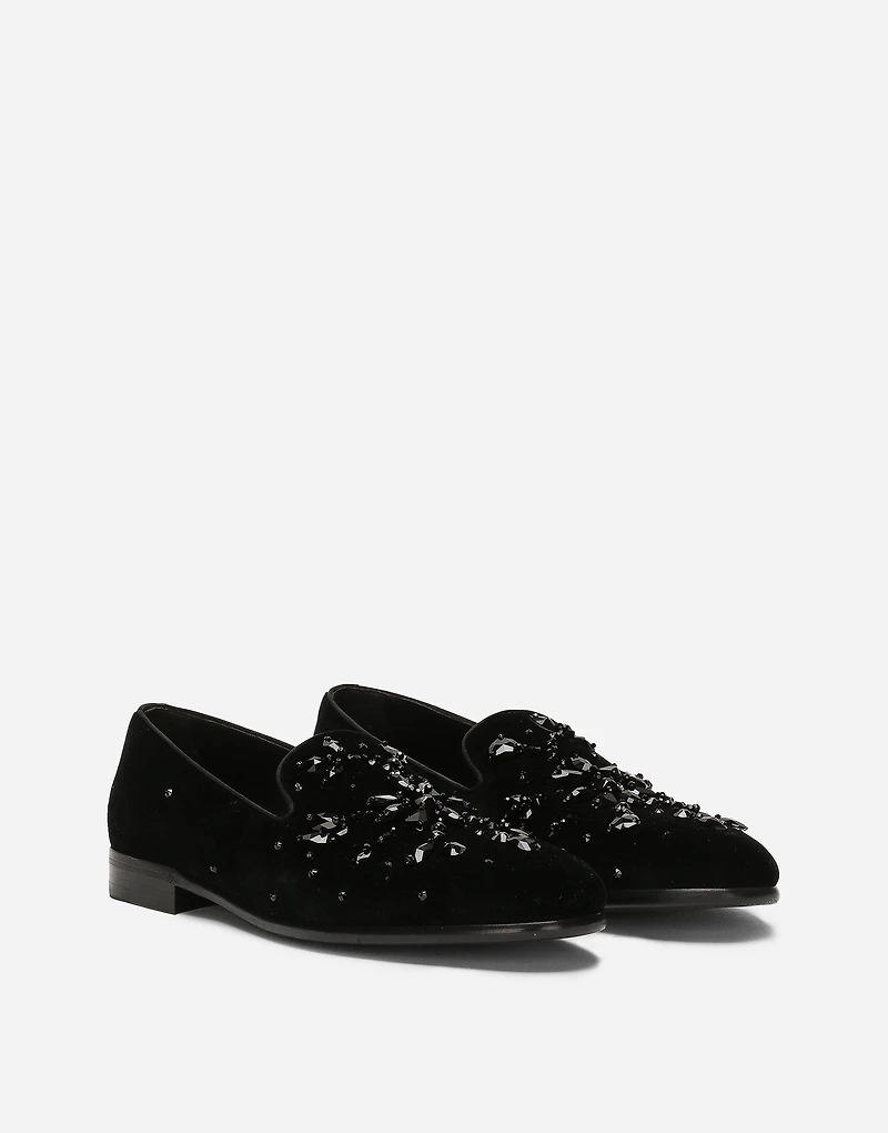 Velvet slippers
