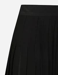 Long georgette skirt with lace edgings
