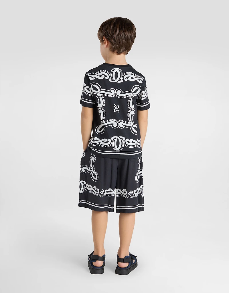 Bandanna-print jersey T-shirt