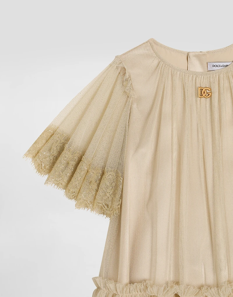 Lurex tulle dress