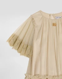 Lurex tulle dress