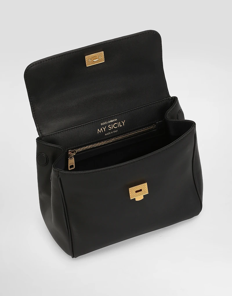 My Sicily handbag in plongé calfskin
