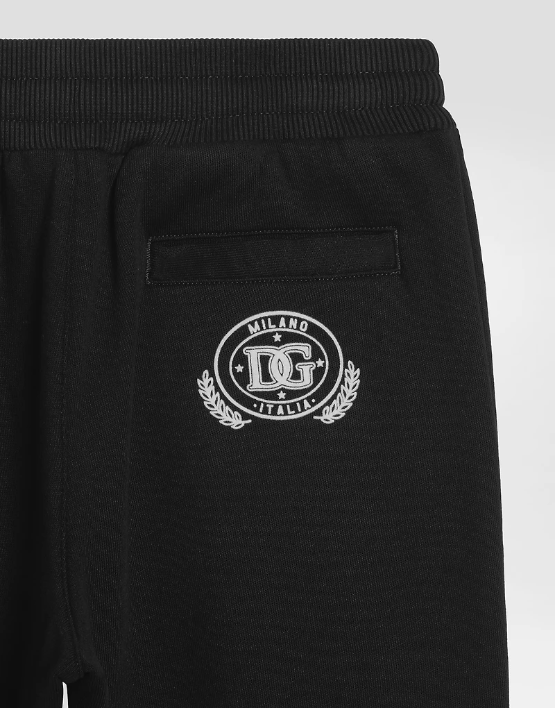 Fleece trousers with DG print