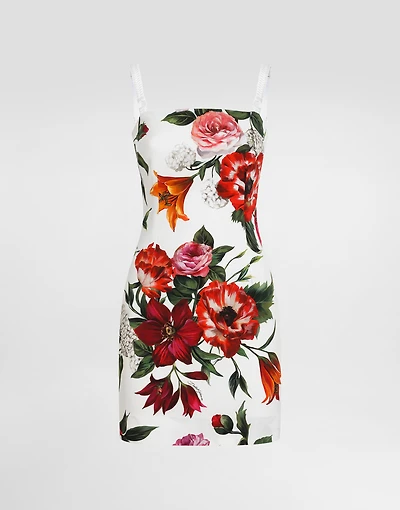 Flower-print dress