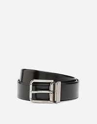 Brushed calfskin belt