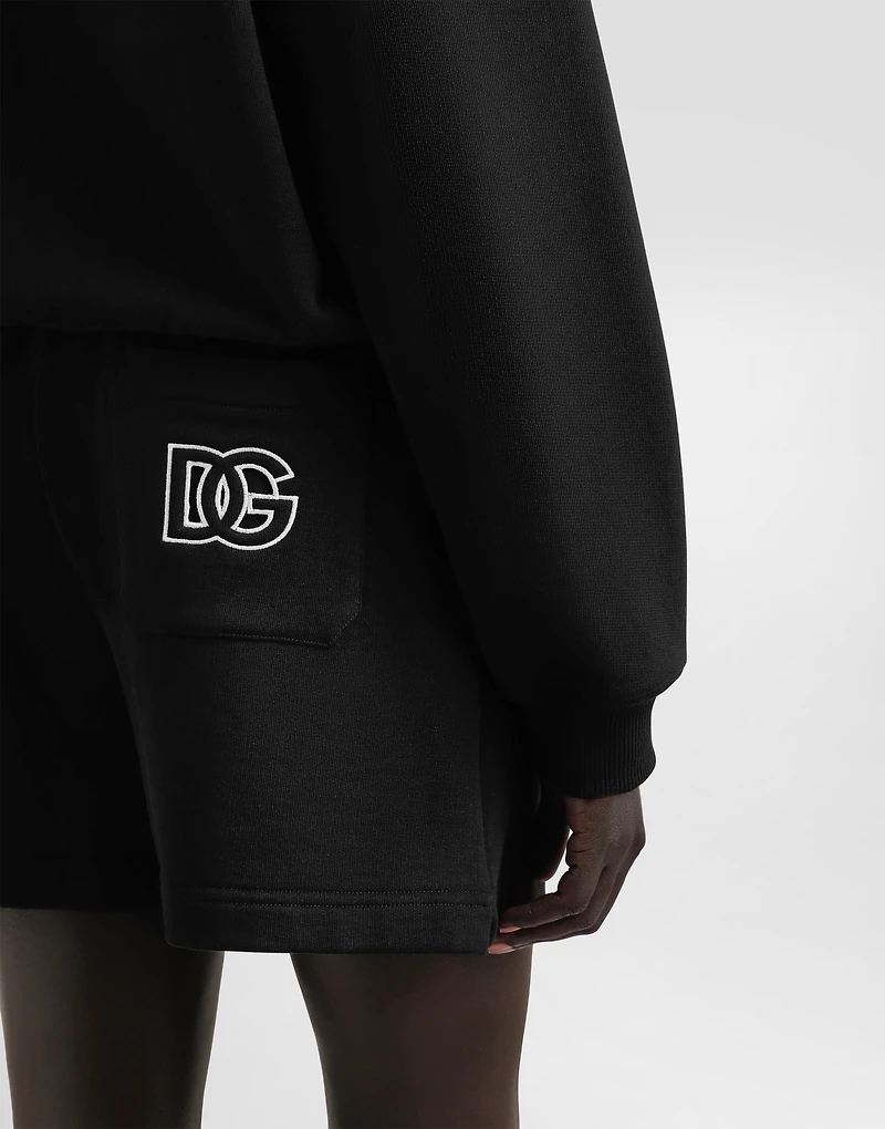 Cotton sweatshirt with DG embroidery