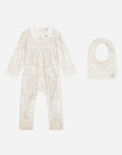 2-piece interlock gift set with DG Loves Newborn print