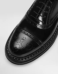 Brushed calfskin Oxfords