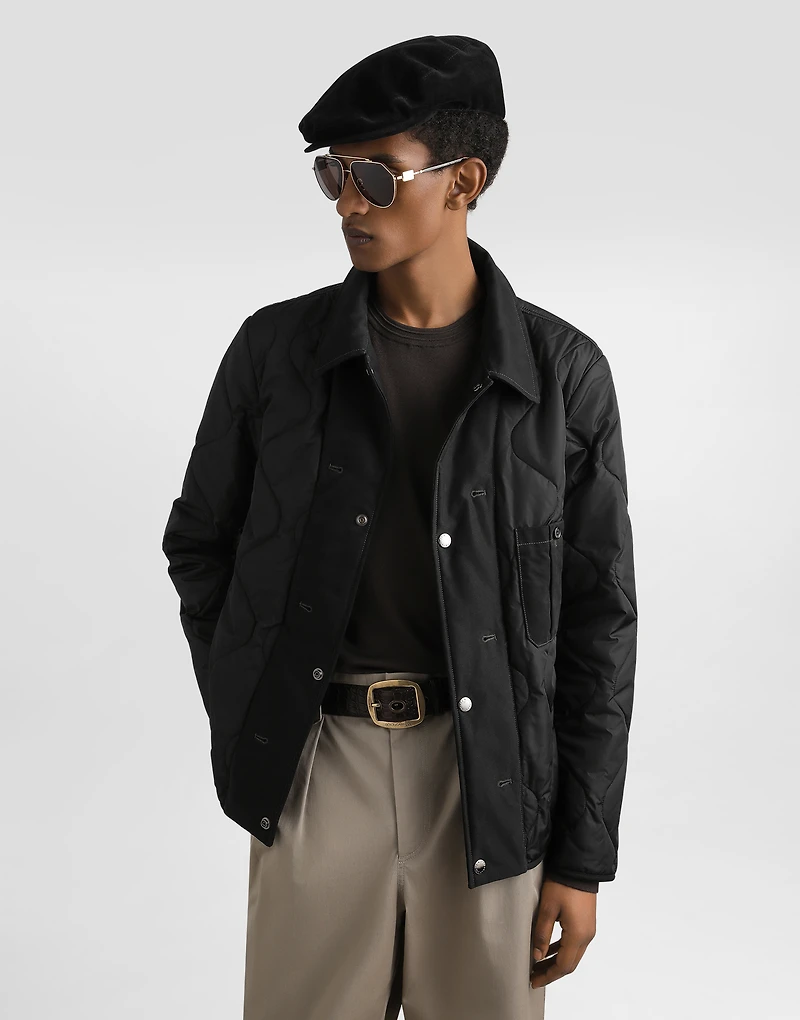 Natté waxed jacket