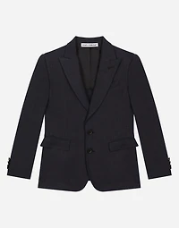 Single-breasted linen jacket