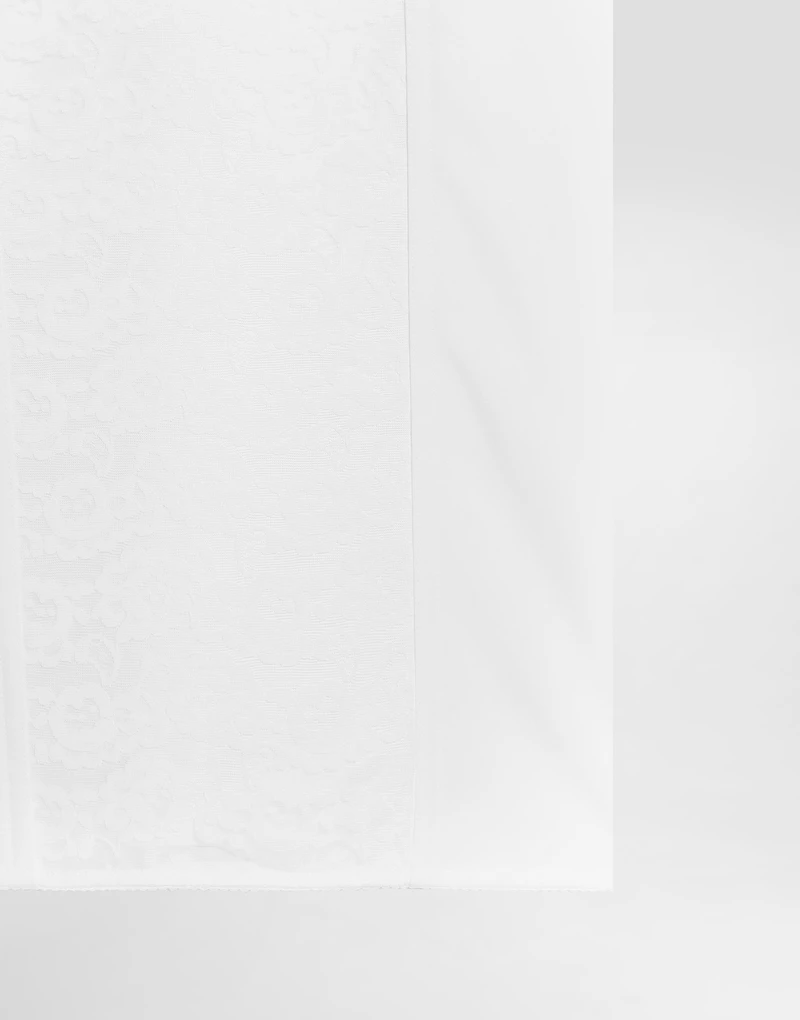 Sheath dress elastic fabric and lace