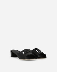 Calfskin sliders with DG logo