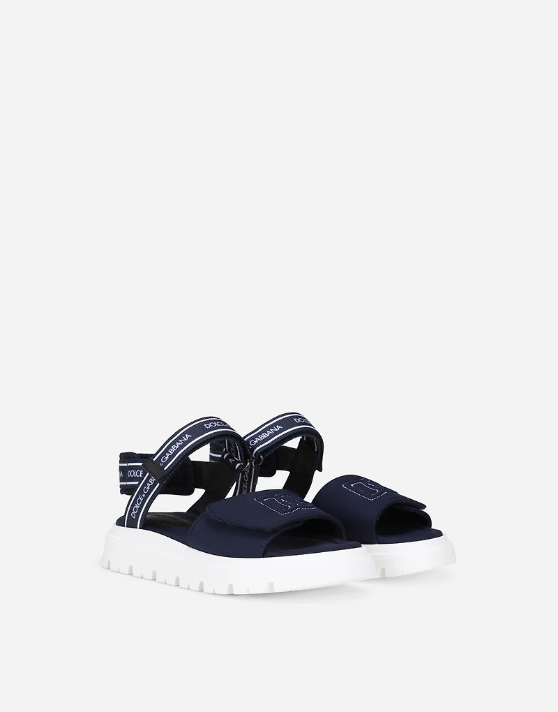 Technical fabric sandals with DG logo