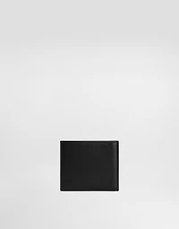 Calfskin bifold wallet with logo