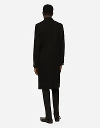 Double-breasted wool coat