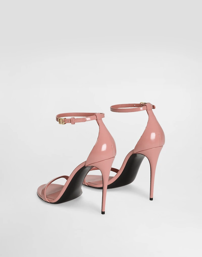 Polished calfskin sandals