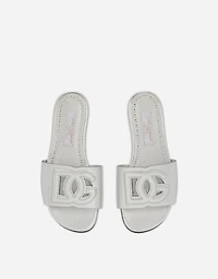 Foiled lambskin sliders