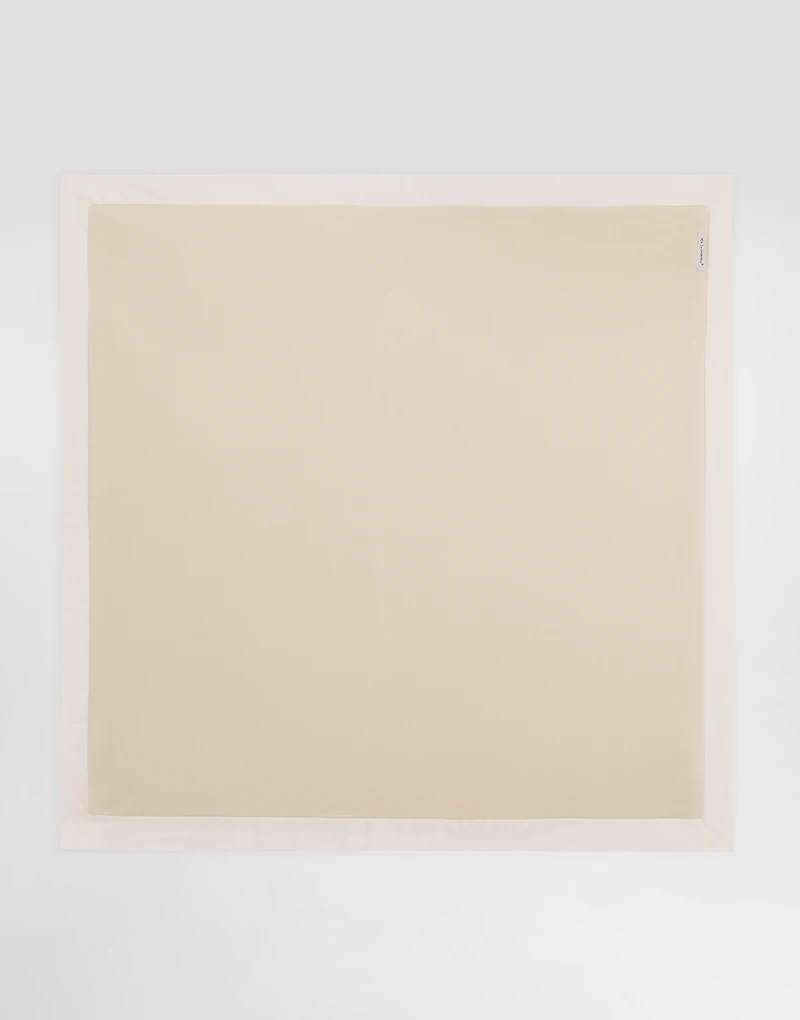 Interlock blanket with logo and polka dots