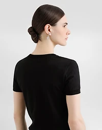 Jersey T-shirt with crystal DG embellishment