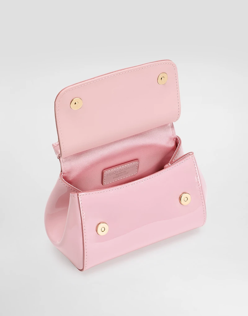 Patent leather mini Sicily bag