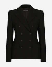 Double-breasted wool Dolce jacket with padded sides