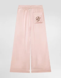 Silk satin vanity trousers