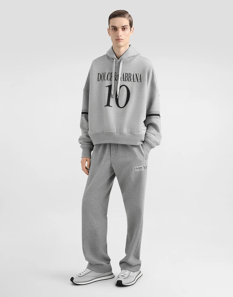 Stretch jersey jogging pants