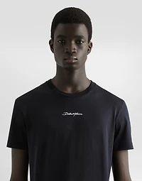 Cotton T-shirt with embroidered patch