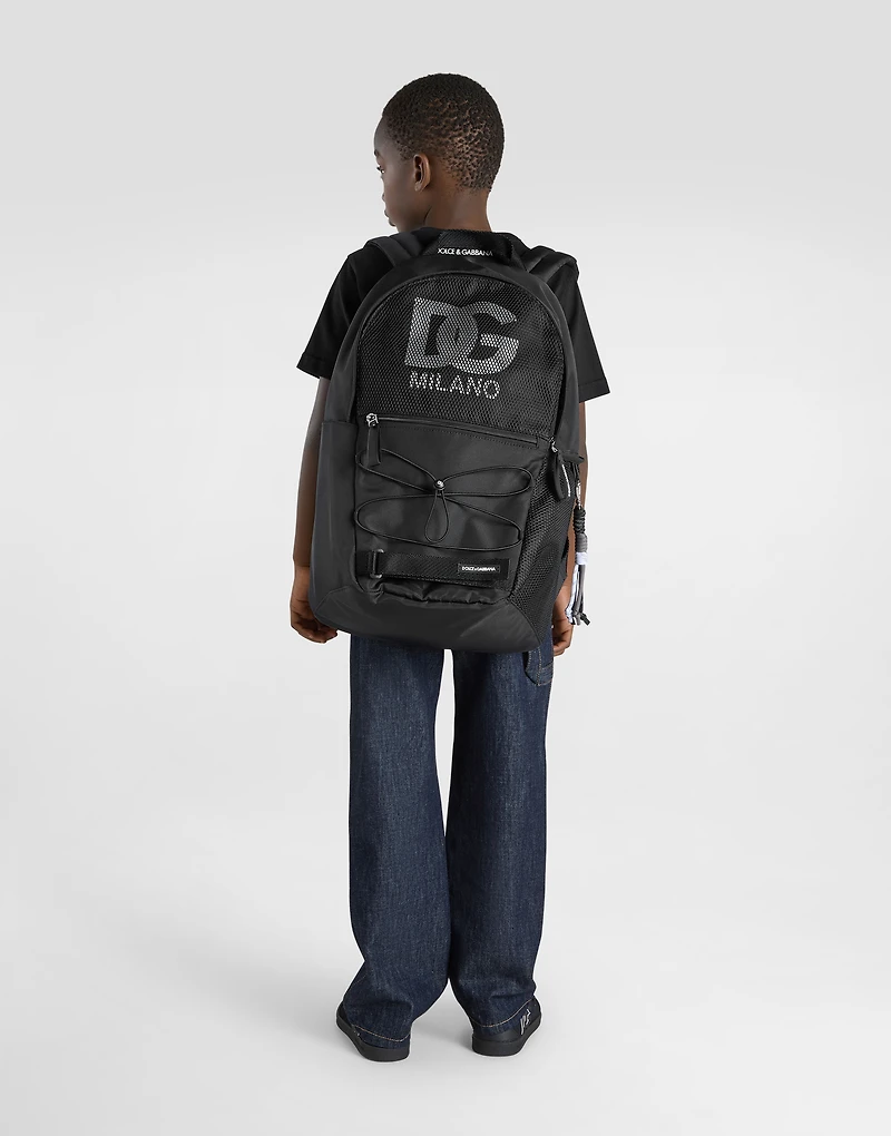 Nylon mesh backpack with DG logo
