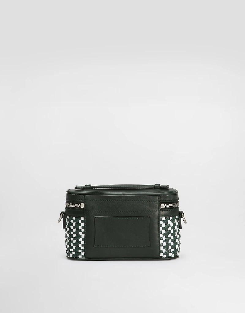 Atene crossbody minibag with woven leather