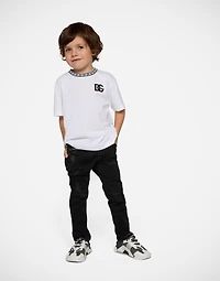 Jersey T-shirt with DG logo embroidery