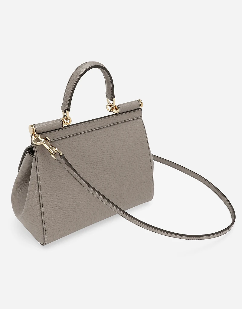 Medium Sicily handbag in Dauphine leather