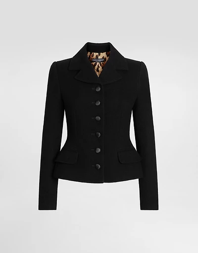 Single-breasted virgin wool jacket