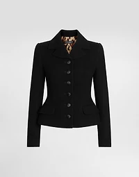 Single-breasted virgin wool jacket