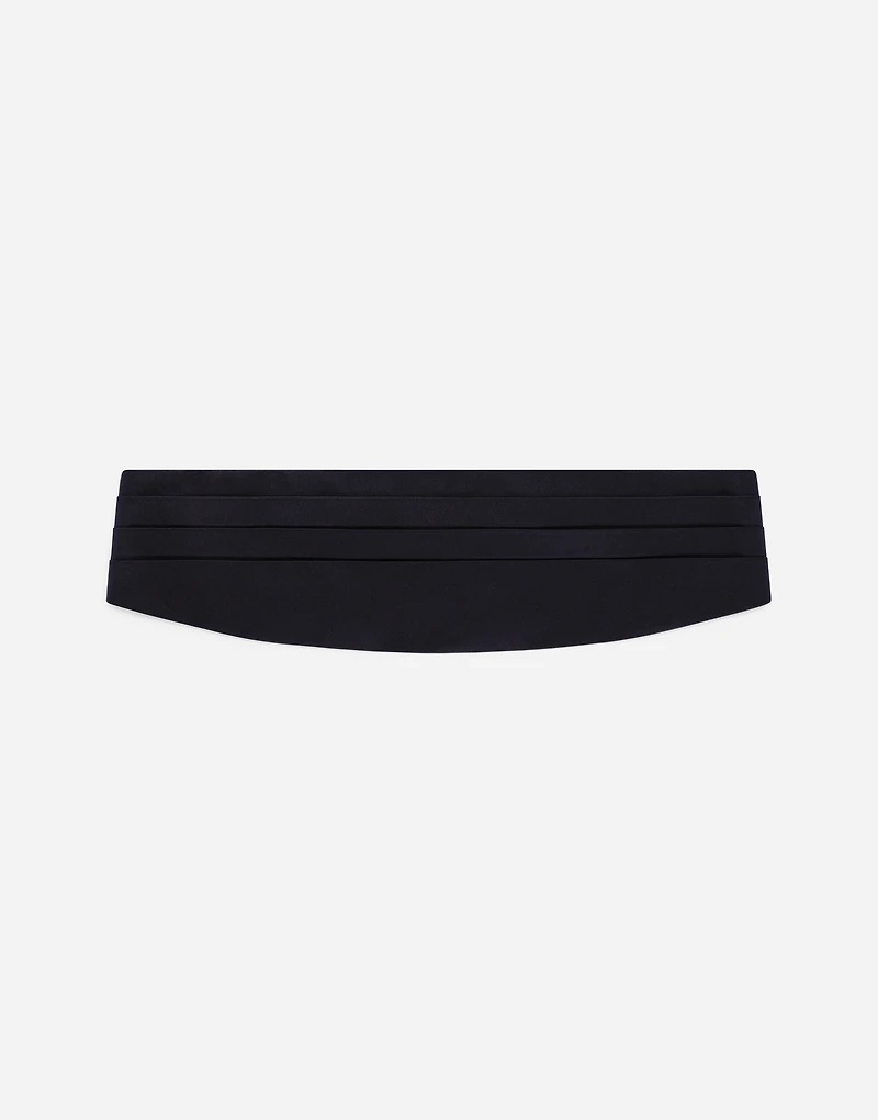 Silk satin cummerbund