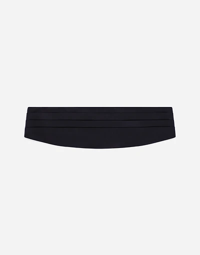 Silk satin cummerbund