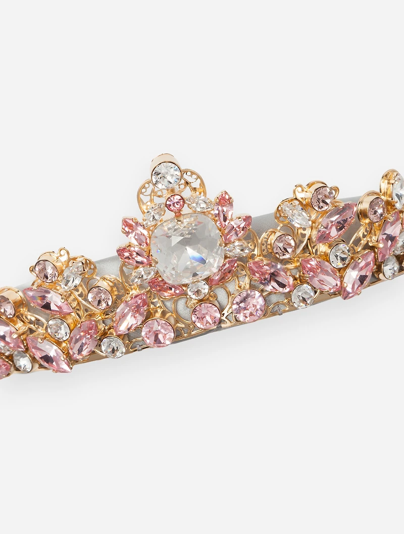 Headband with all over jewellery application
